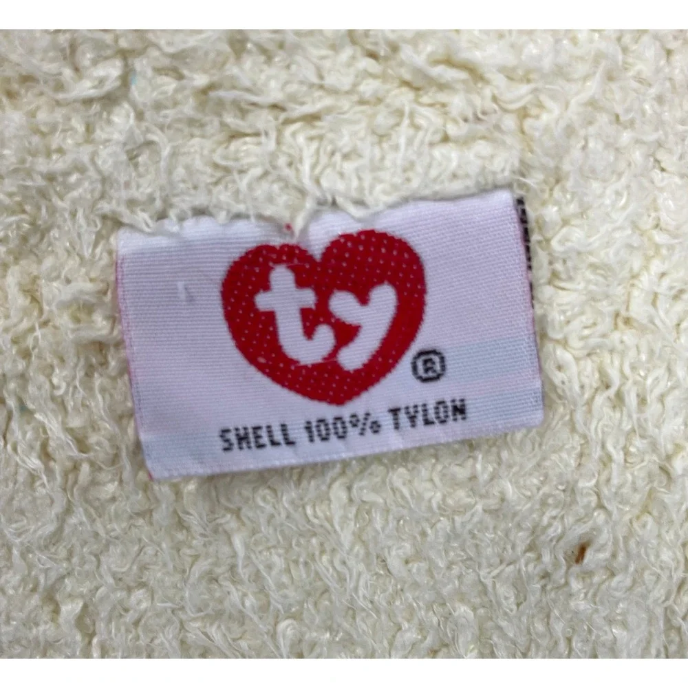 Ty Dogbaby Pillow Pals Yellow Plush Rattle Puppy Dog 12